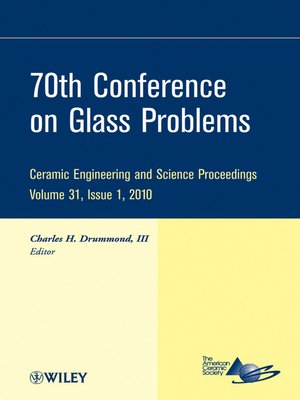 cover image of 70th Conference on Glass Problems